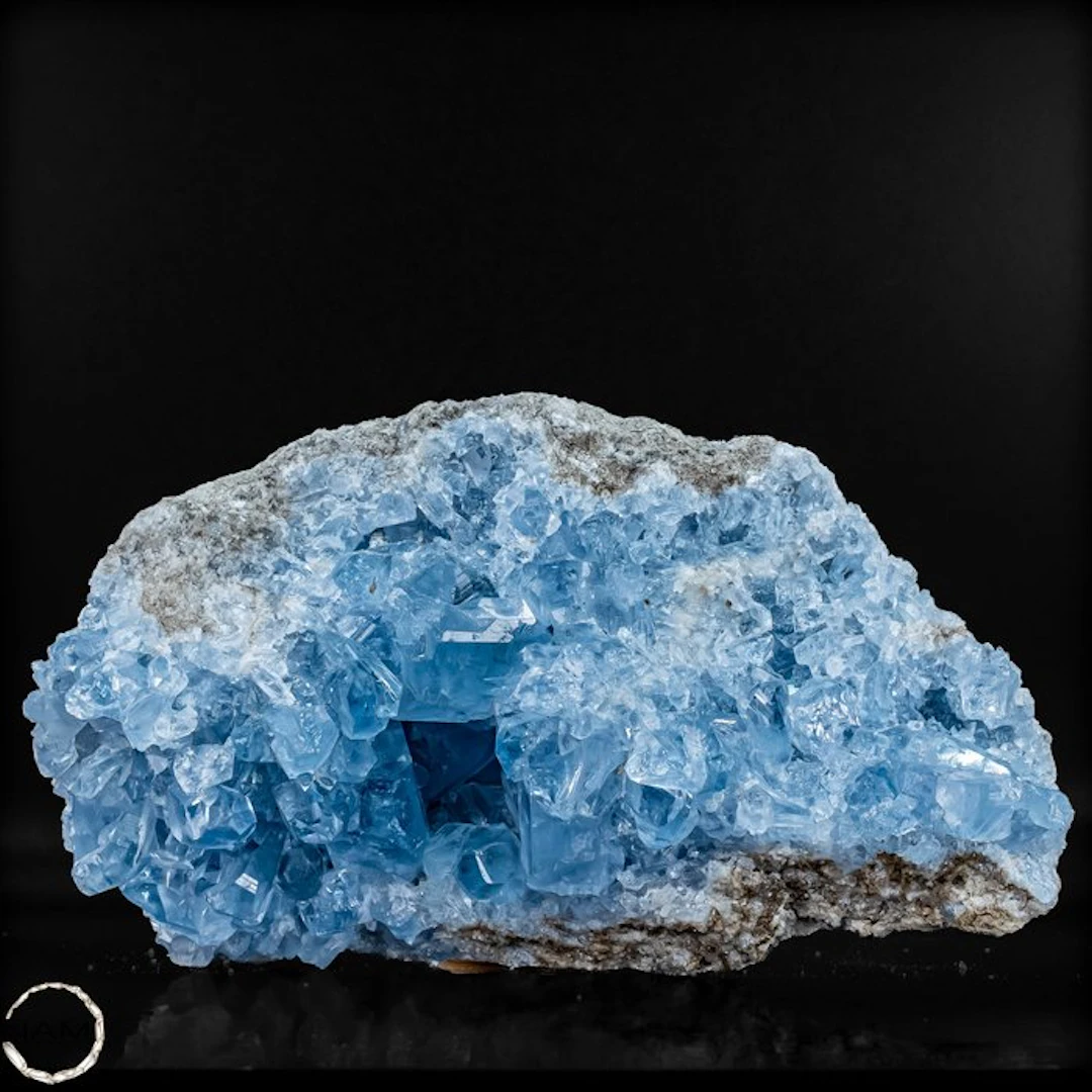Natural celestite druzy from Madagascar – Heavenly beauty...