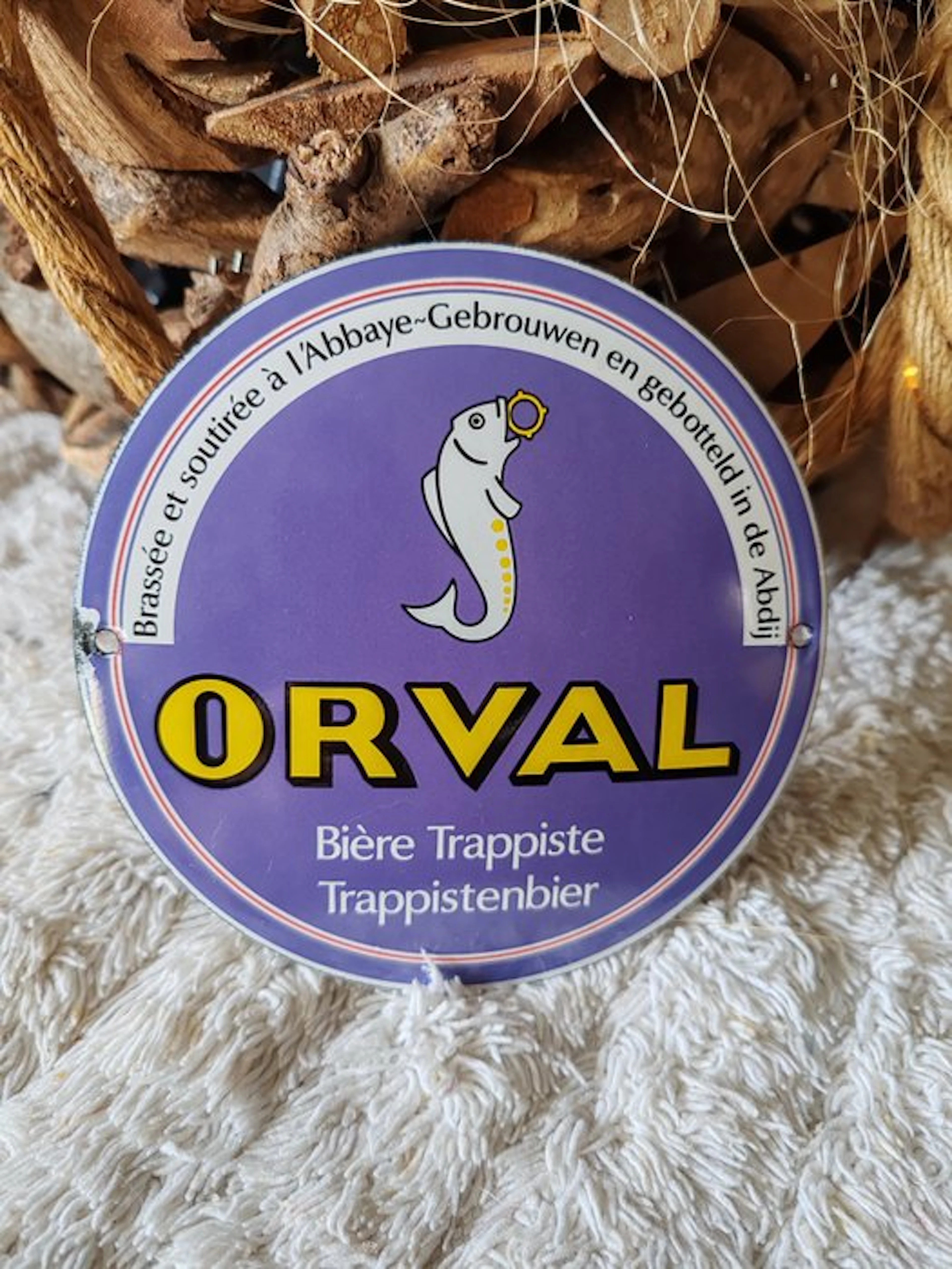 ORVAL Trappist beer - Enamel sign - Enamel