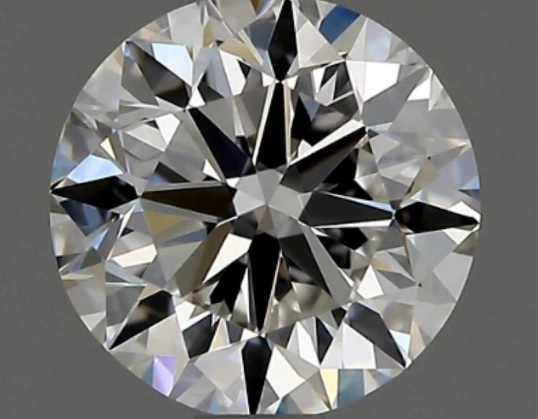 1 pcs Diamond (Natural) - 0.90 ct - Round - E - VVS1...