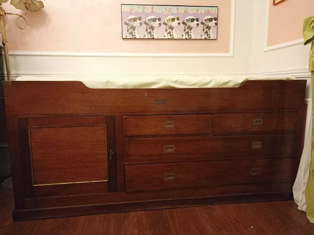 Bed - Wood - Bed "old harbor" Ms/ Capetown Castle
