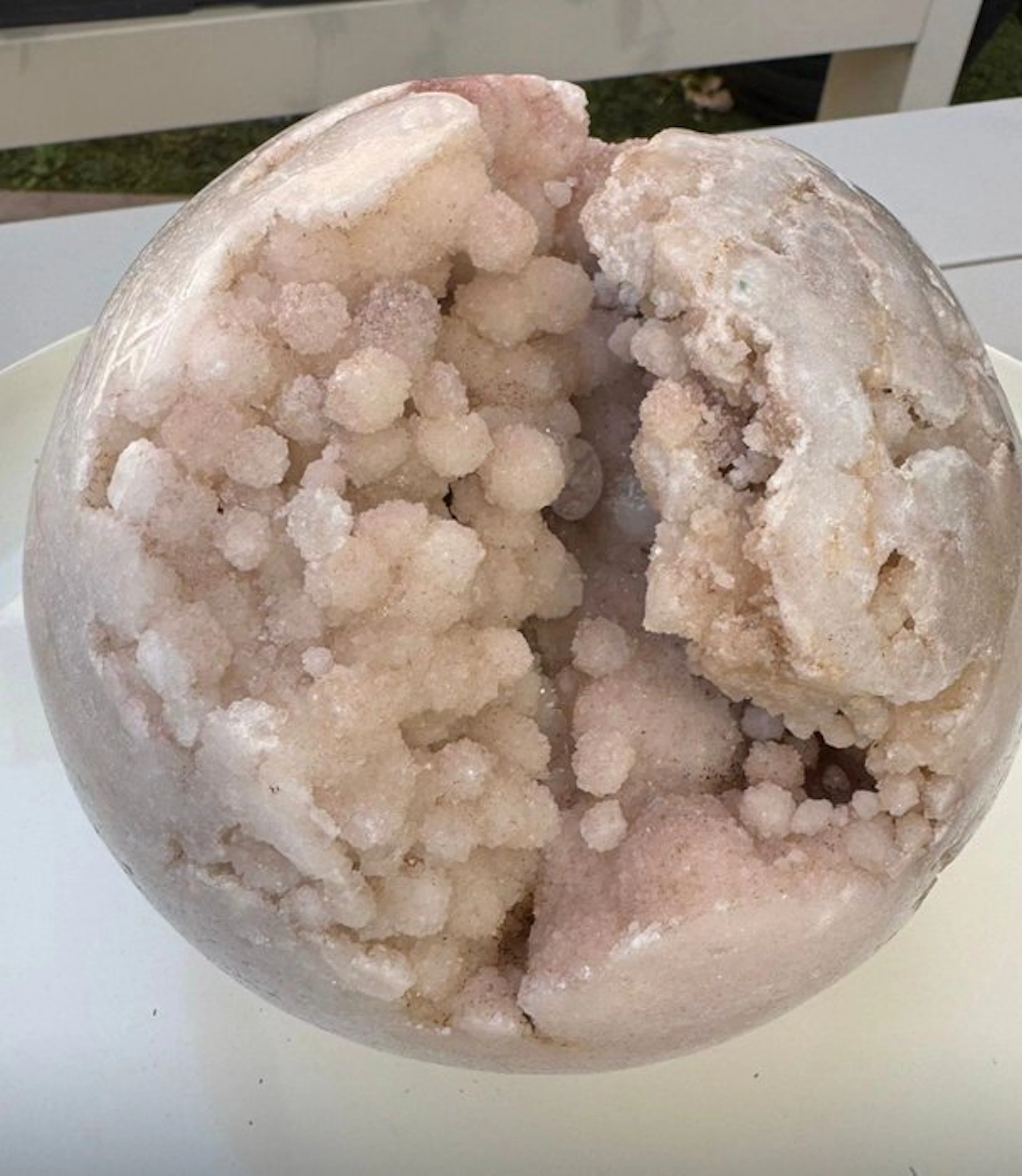 Amethyst Sphere - Height: 17 cm - Width: 17 cm- 3800 g - (1)
