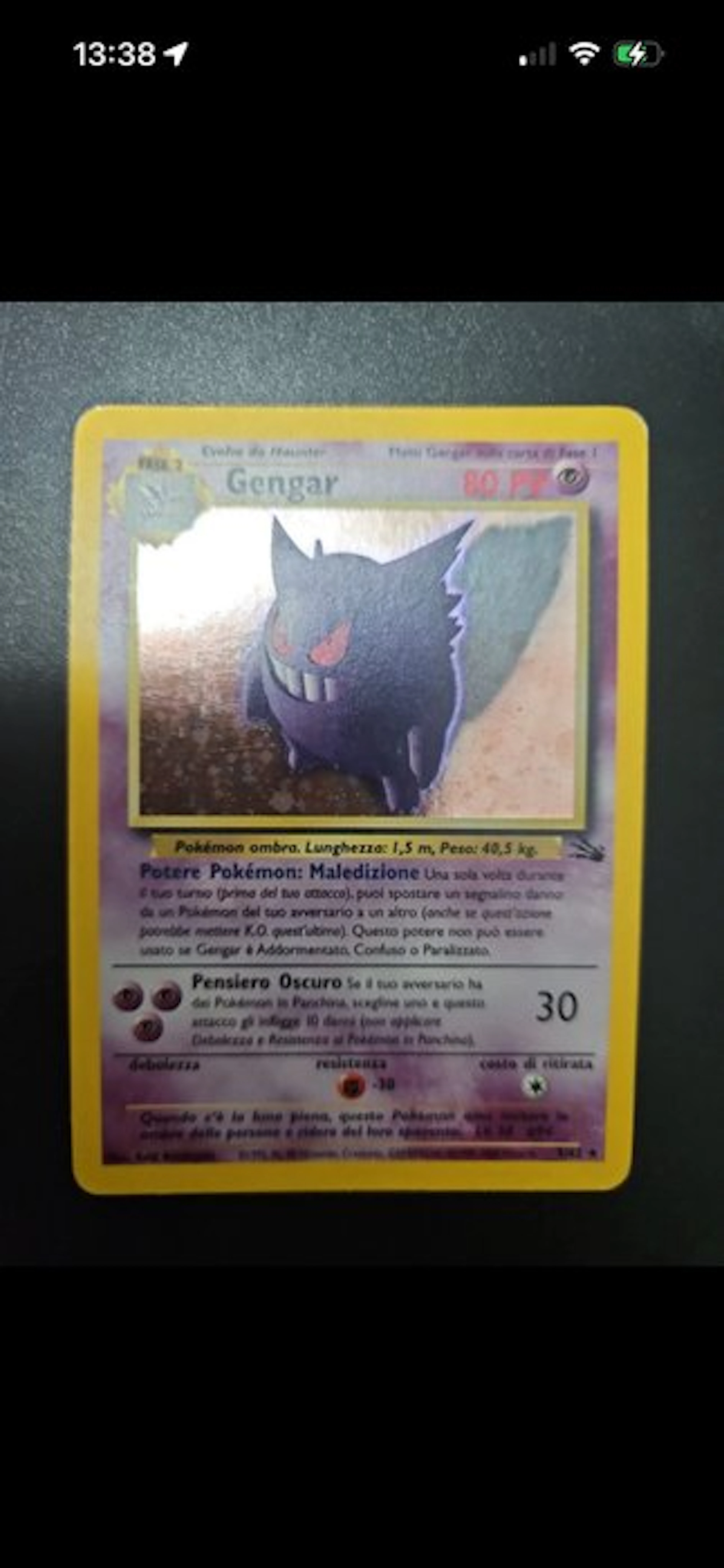 Pokémon - 1 Card - Gengar 5/62 Holo - WOTC - Fossil