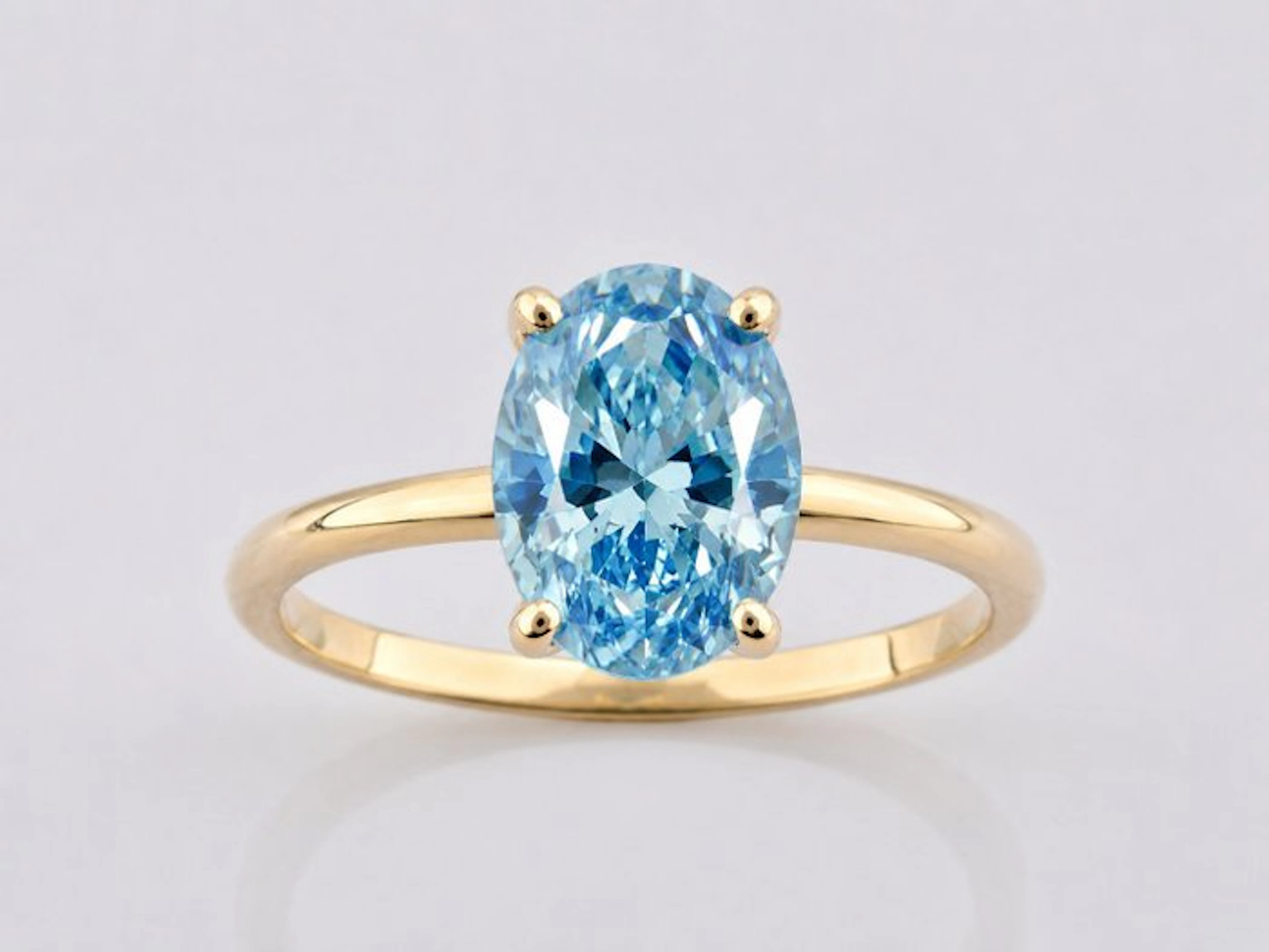 No reserve price - Ring - 14 kt. Yellow gold - 2.02ct. tw. Topaz