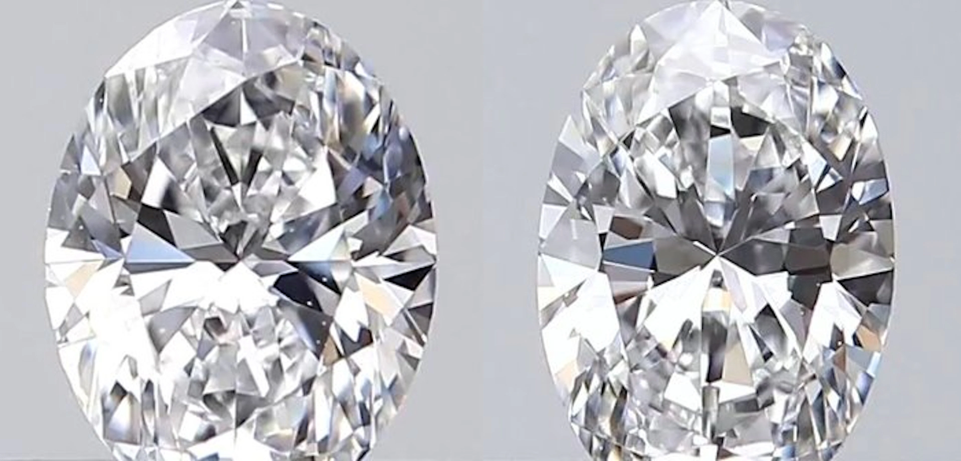 2 pcs Diamond (Natural) - 0.80 ct - Oval - D (colourless)...