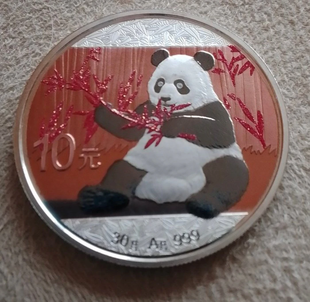 China. 10 Yuan 2017, Panda, 30 gr. (No reserve price)