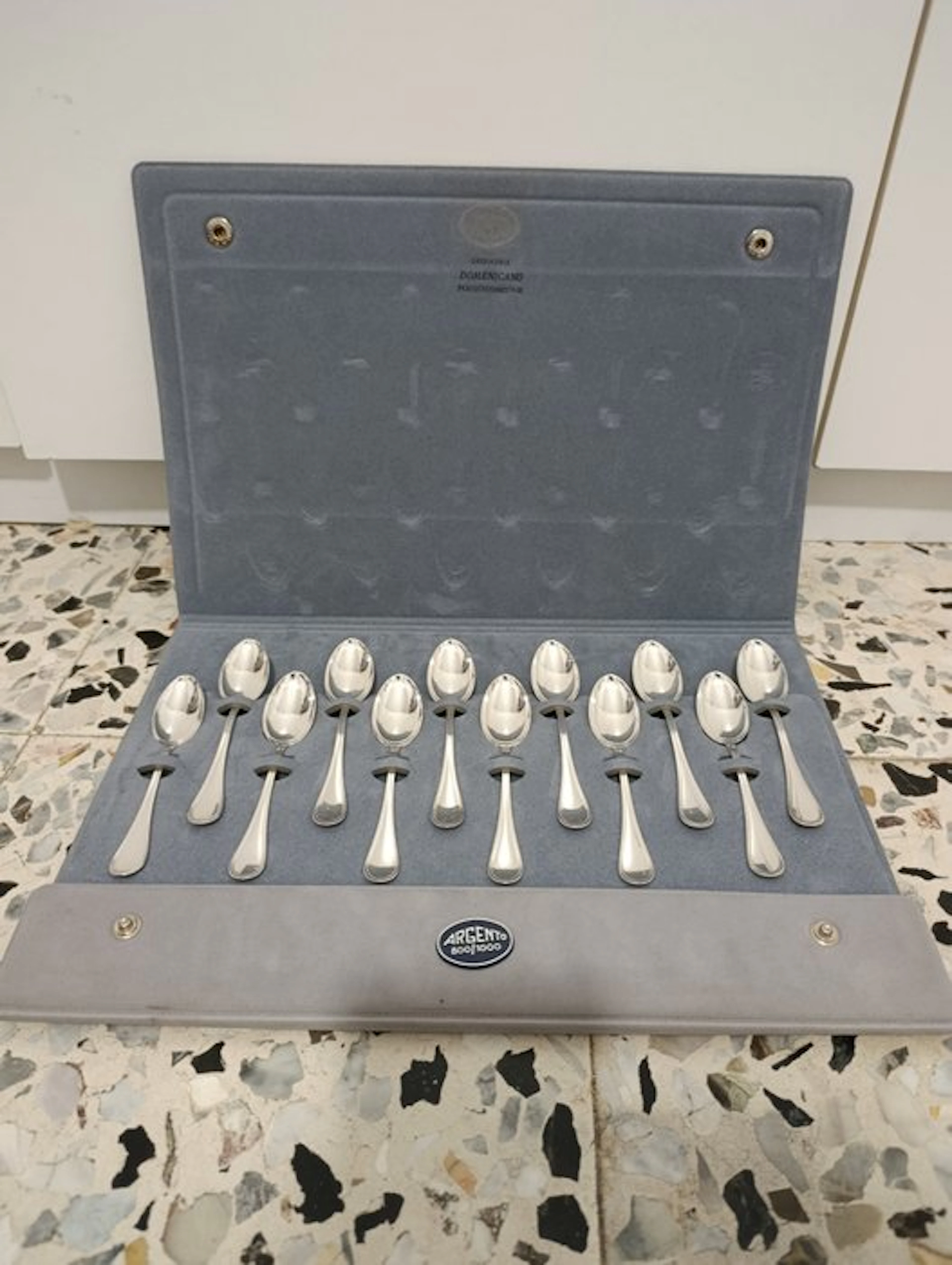 Domenicano - Coffee spoon (12) - .800 silver - Silver teaspoons