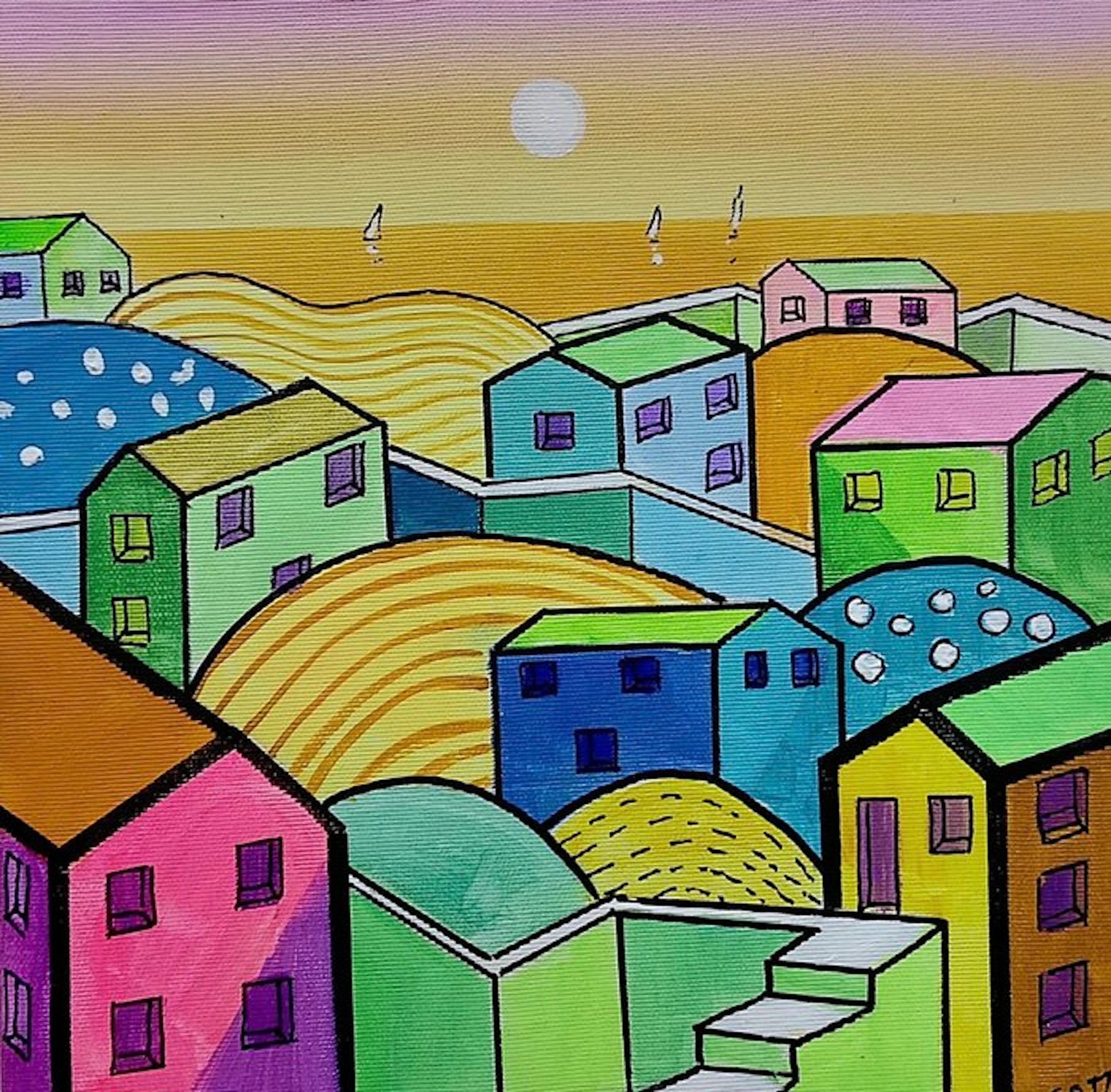 Federico Cotti (XX-XXI) - Il mio borgo al tramonto