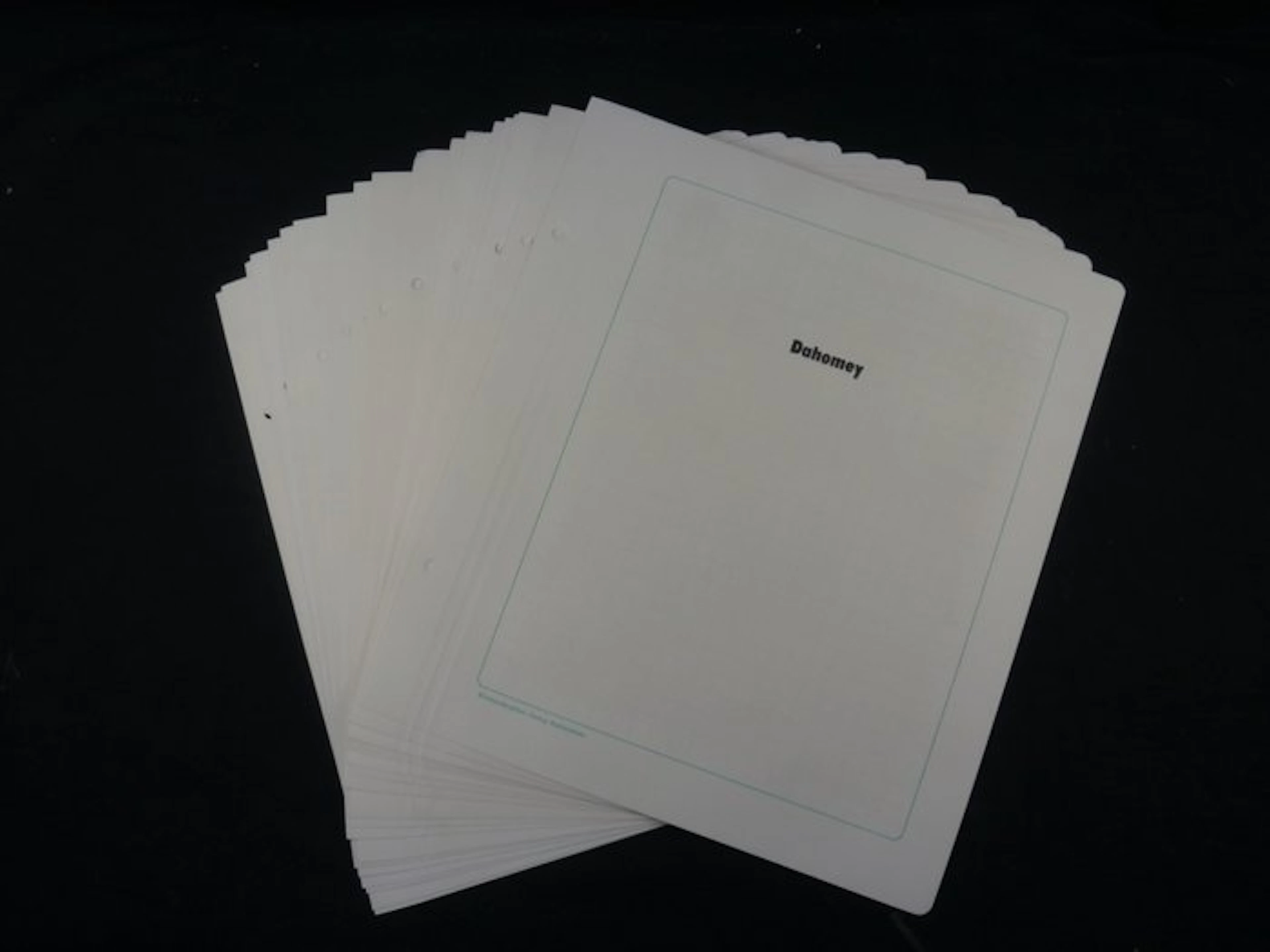 Dahomey - Collection on self-designed album pages