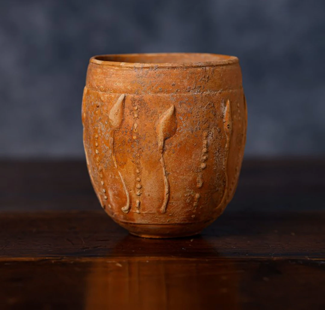 Ancient Roman Ceramic barbotine - 8 cm