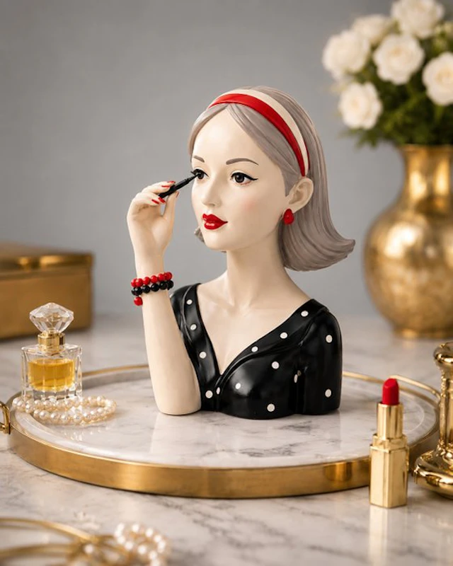 Bust, Stijlvolle Art Deco / Retro Dame Buste – Make-up –...