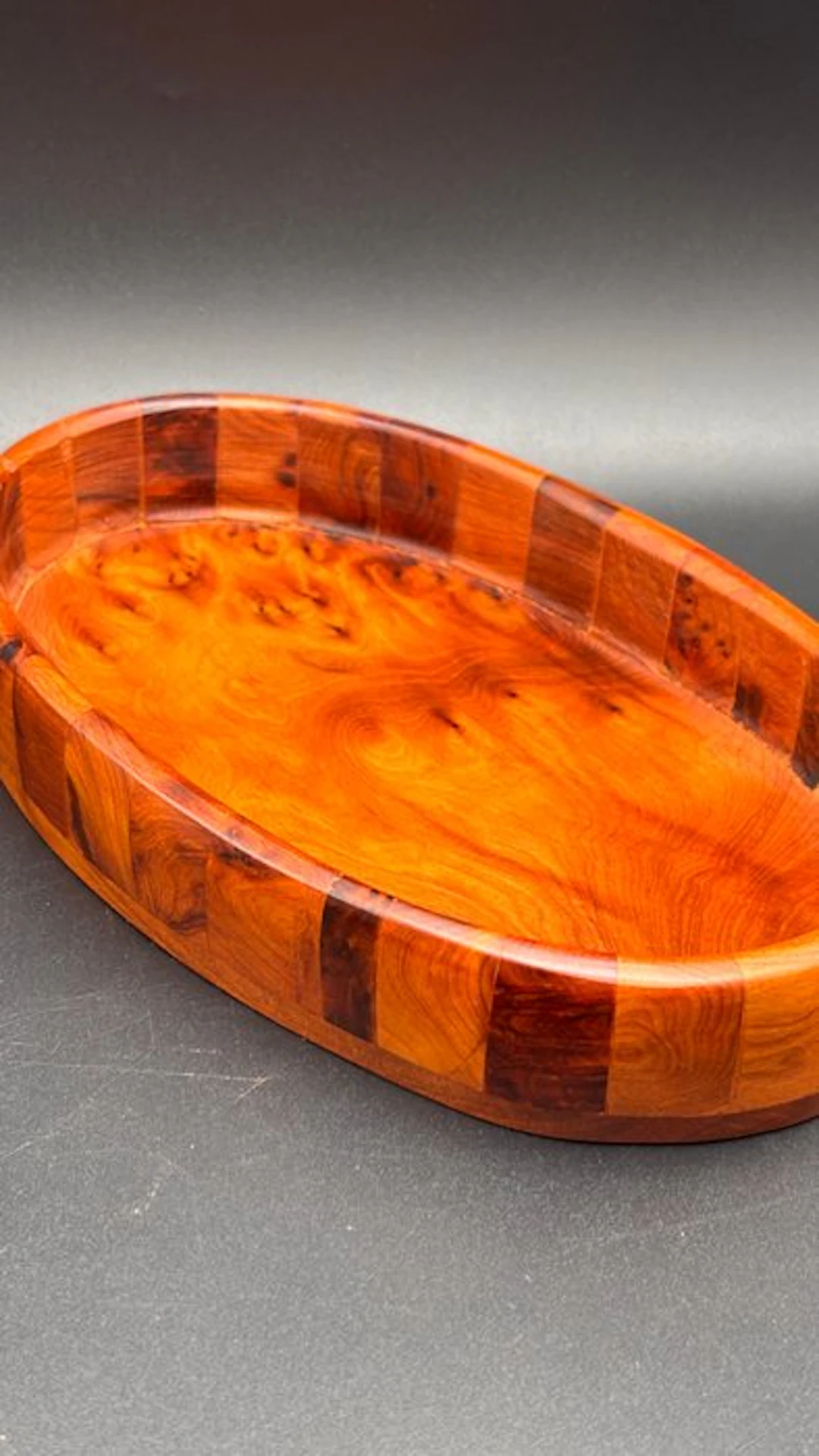 Vide poche - Unique handmade piece - Morocco - Root Oval Valet Tray