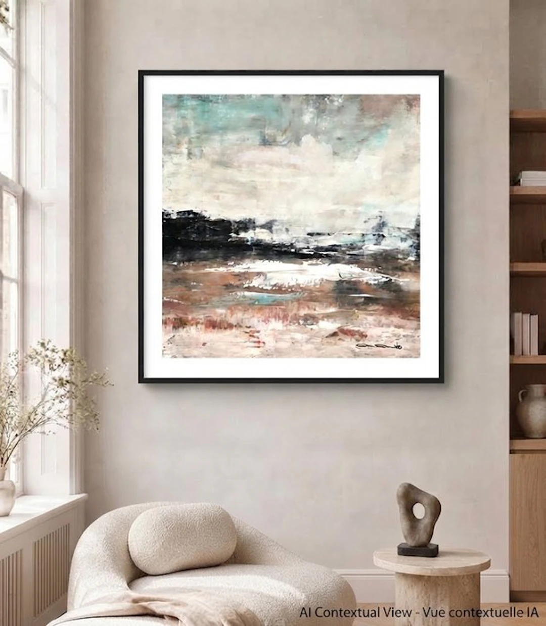 Dam Domido - NO RESERVE PRICE-Paesaggio evanescente - 80 x 80 cm