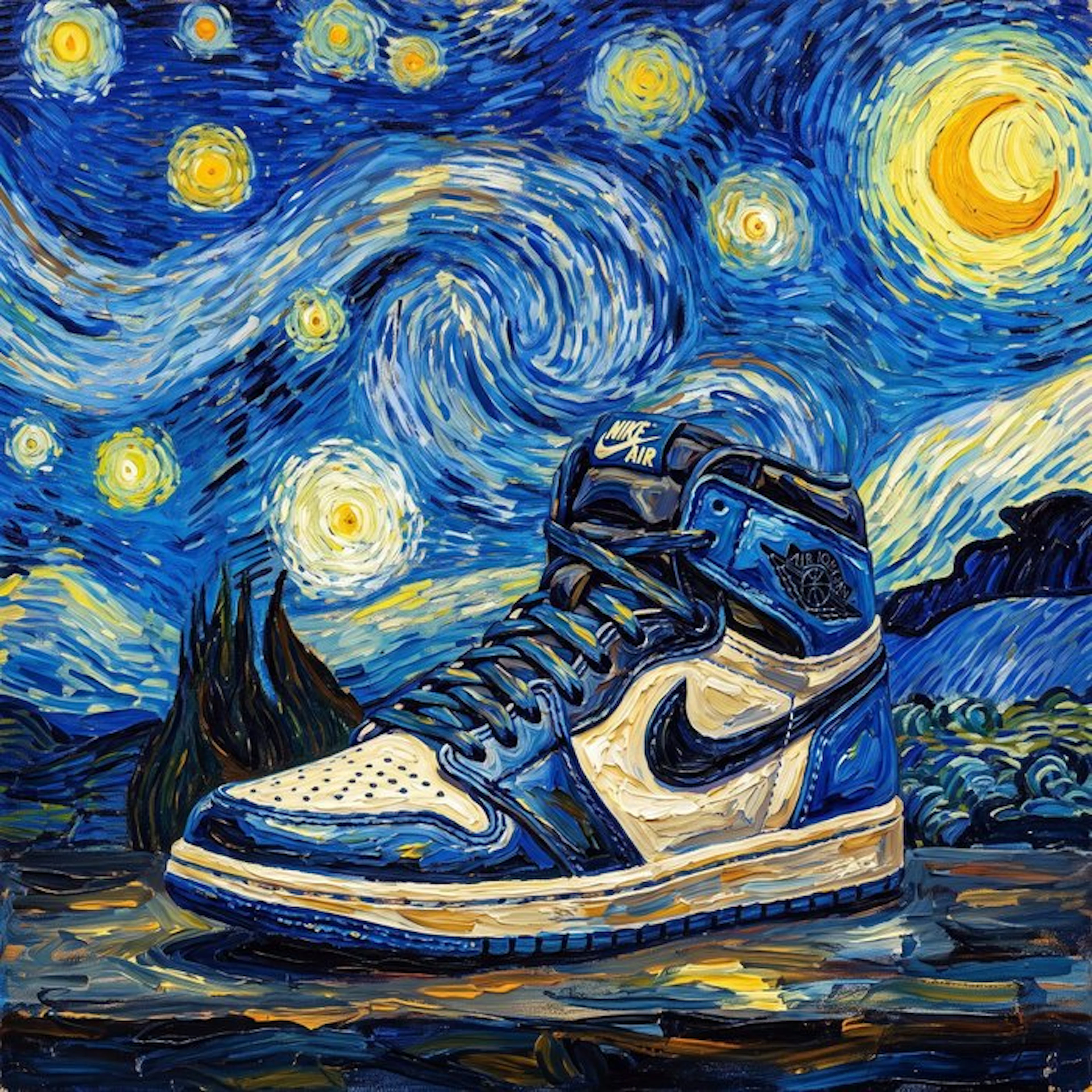 MEDSAN - Air Jordan 1 Under the Stars (星空の下のエアジョーダン1) - UNIQUE WORK