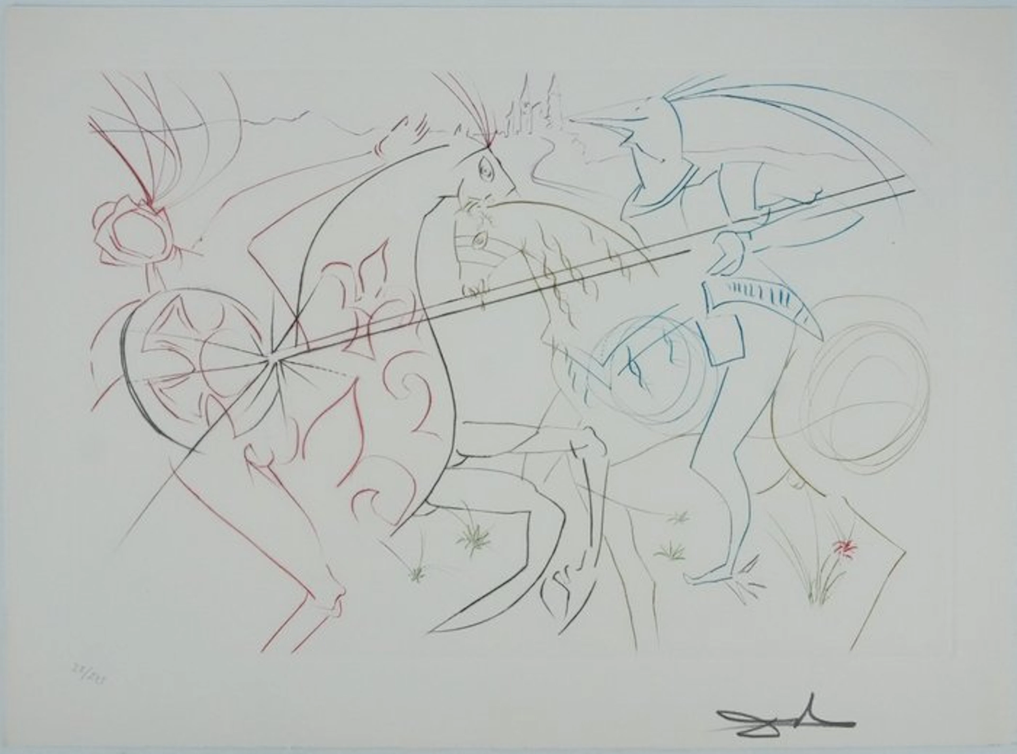 Salvador Dali (1904-1989) - La quête du Graal : La Douloureuse Garde