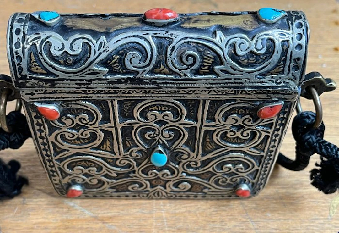 Very beautiful Quran box. - Morocco - Early 20th century