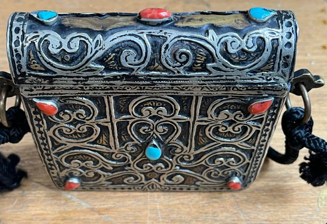 Very beautiful Quran box. - Morocco - Early 20th century