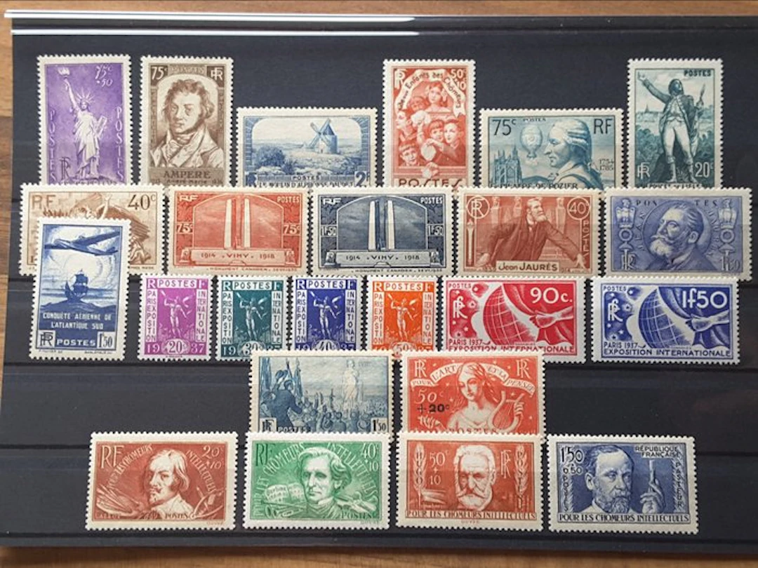 France 1936 - nearly a full year of common stamps - Yvert...