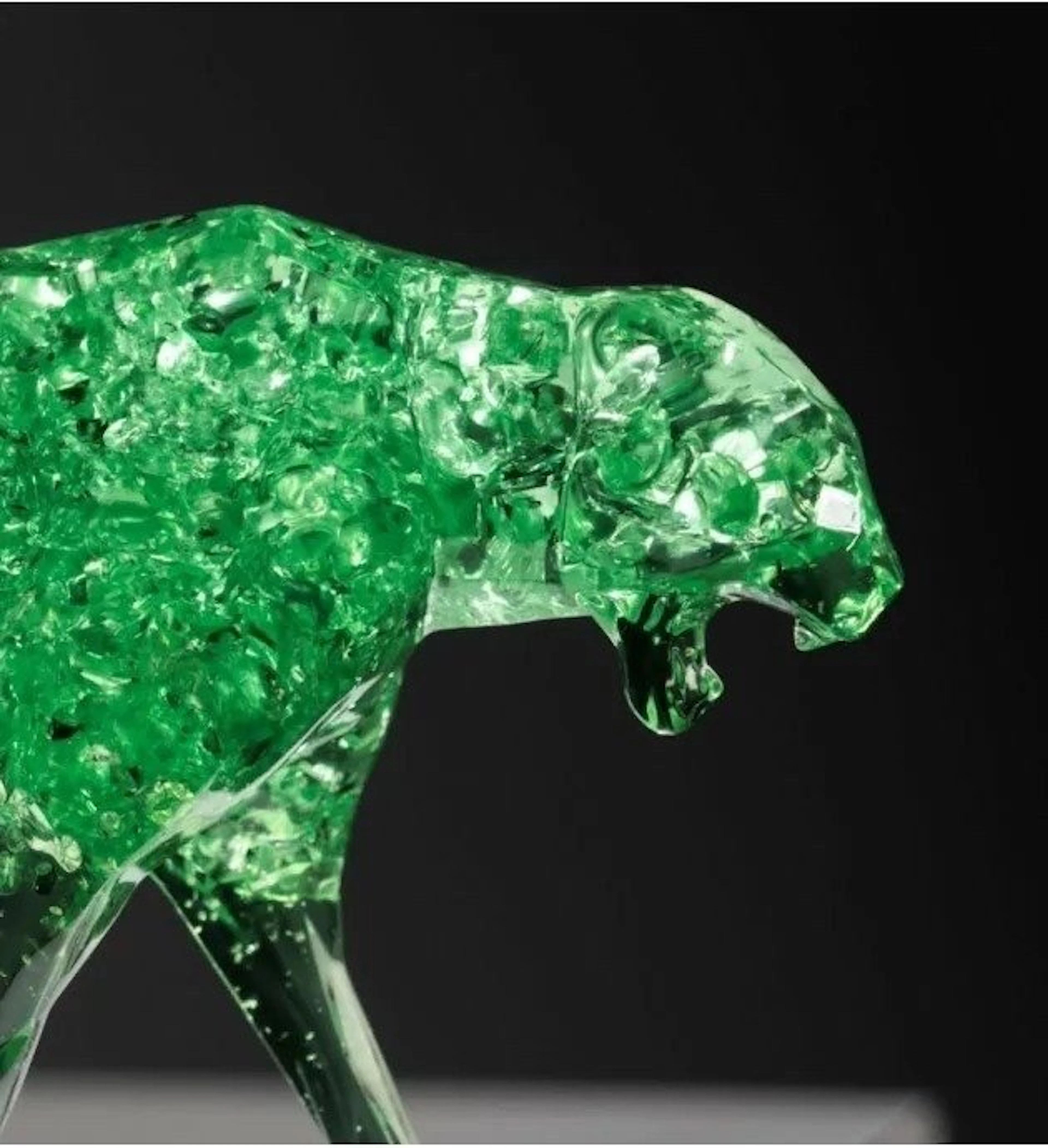 Richard Orlinski (1966) - Sculpture, Panther Bubble - 20 cm - Resin - 2020