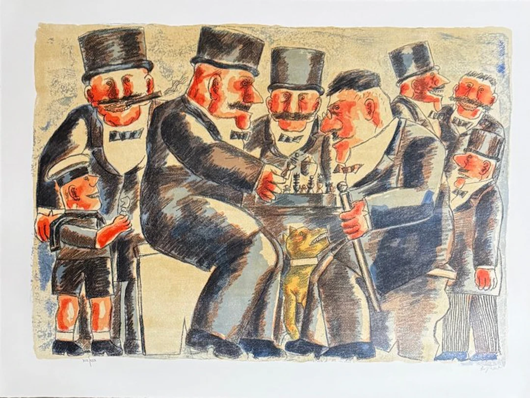 Franz Borghese (1941-2005) - Partita a Scacchi