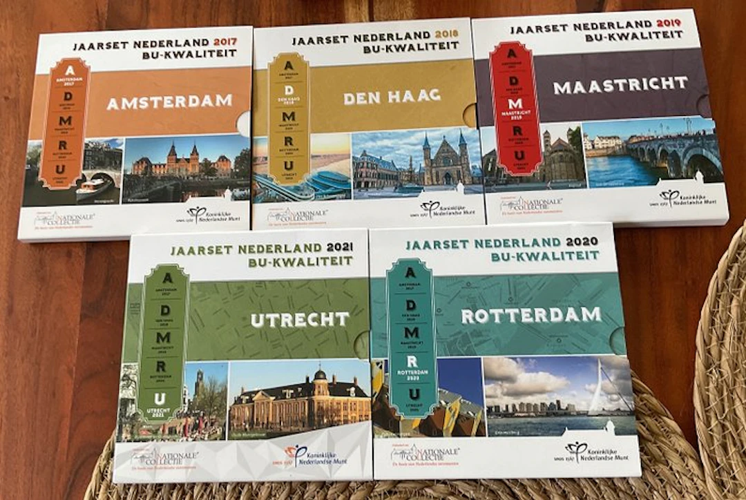 Netherlands. Year Set (BU) 2017/2021 (5 sets) (No reserve price)