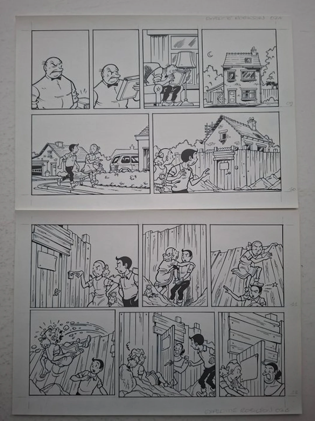 Luc Morjaeu - 1 Original page - Suske en Wiske - Expeditie Robikson