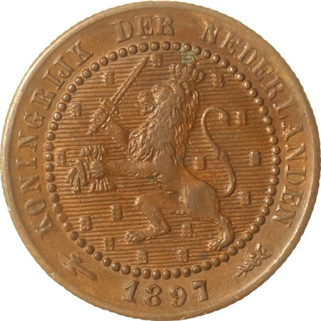 Netherlands. Wilhelmina. 1 Cent 1897 ZELDZAAM (No reserve price)