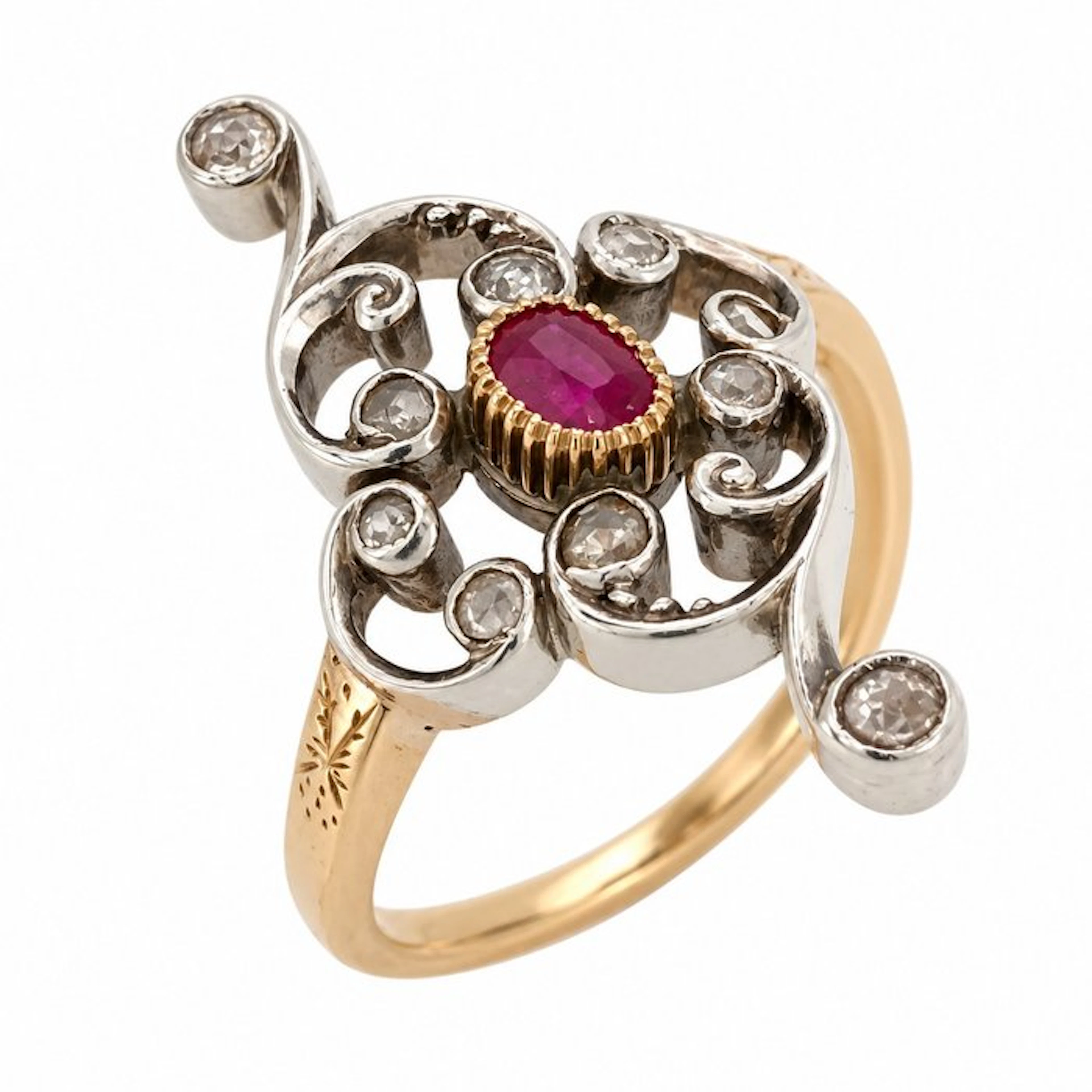 No reserve price - Ring - 18 kt