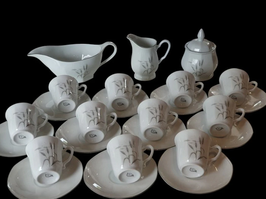 Porcelaine de Sologne - Coffee set (26) - Porcelain