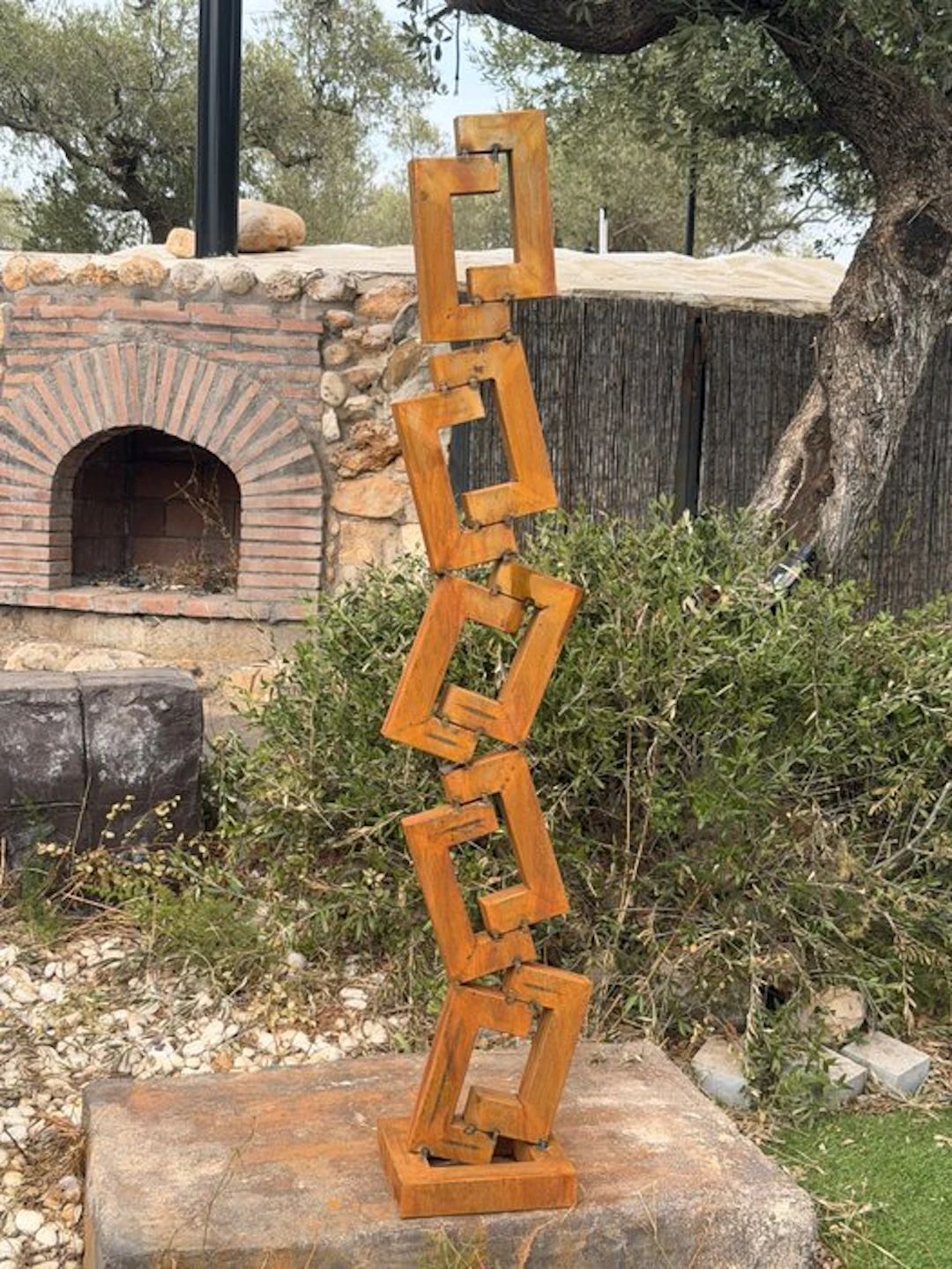 Ana Lucia B.M - Sculpture Corten - XXL - NO Reserve