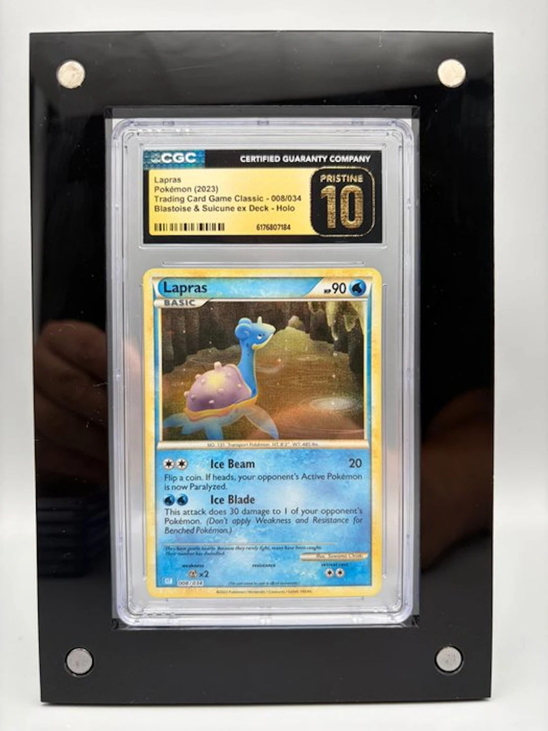 Pokémon Graded card - Blastoise & Suicune ex Deck, Lapras - CGC 10