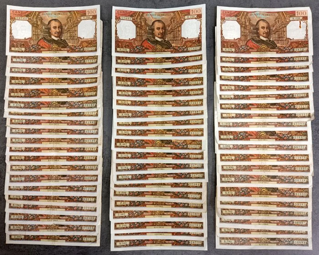 France. - 60 x 100 Francs - Various Dates (No reserve price)