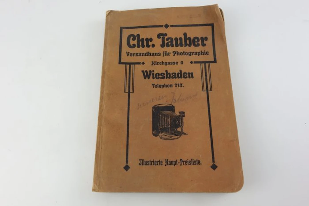 Chr. Tauber - Versandhaus für Photographie- Preisliste - um 1900 (jz053) - 1900