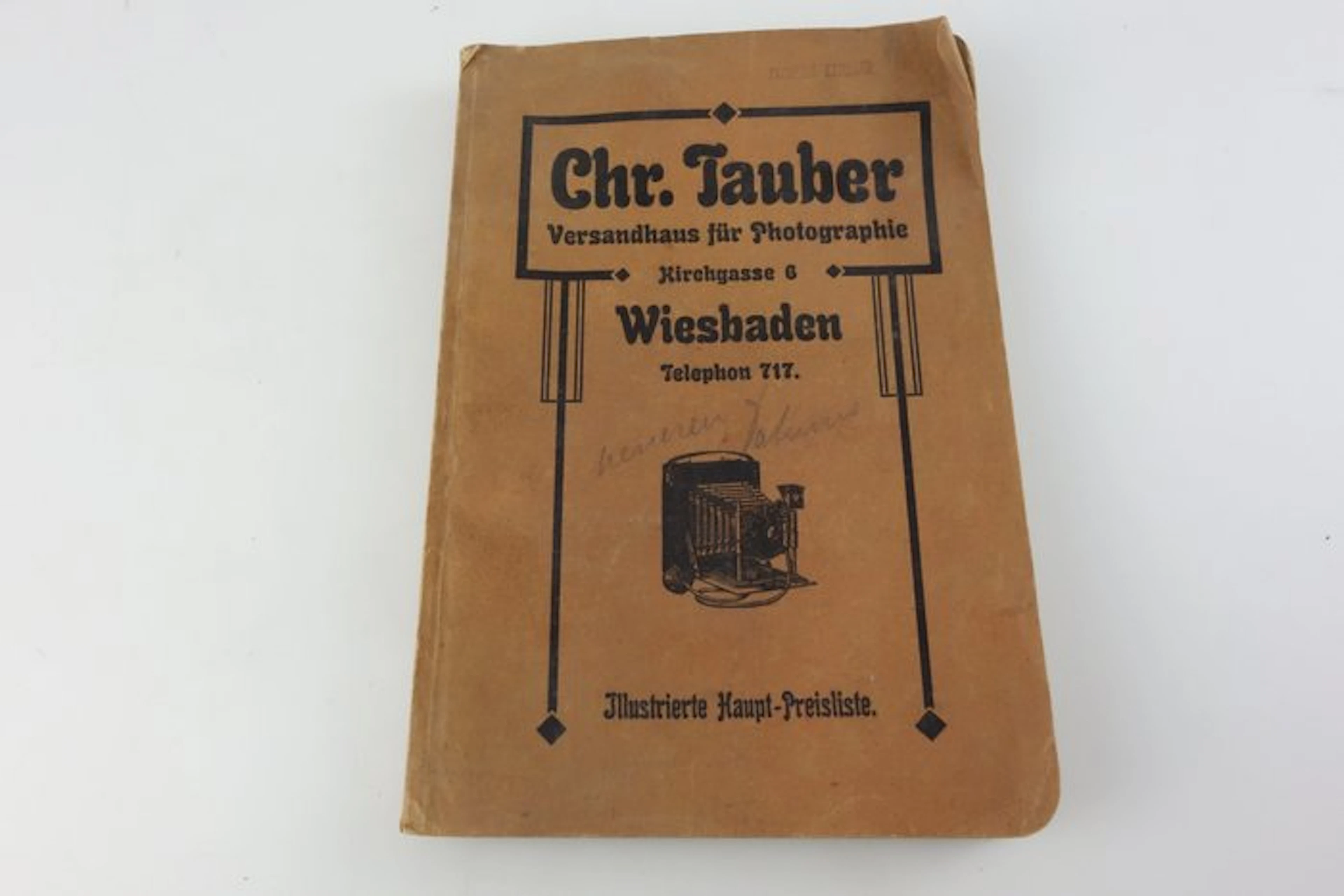 Chr. Tauber - Versandhaus für Photographie- Preisliste - um 1900 (jz053) - 1900