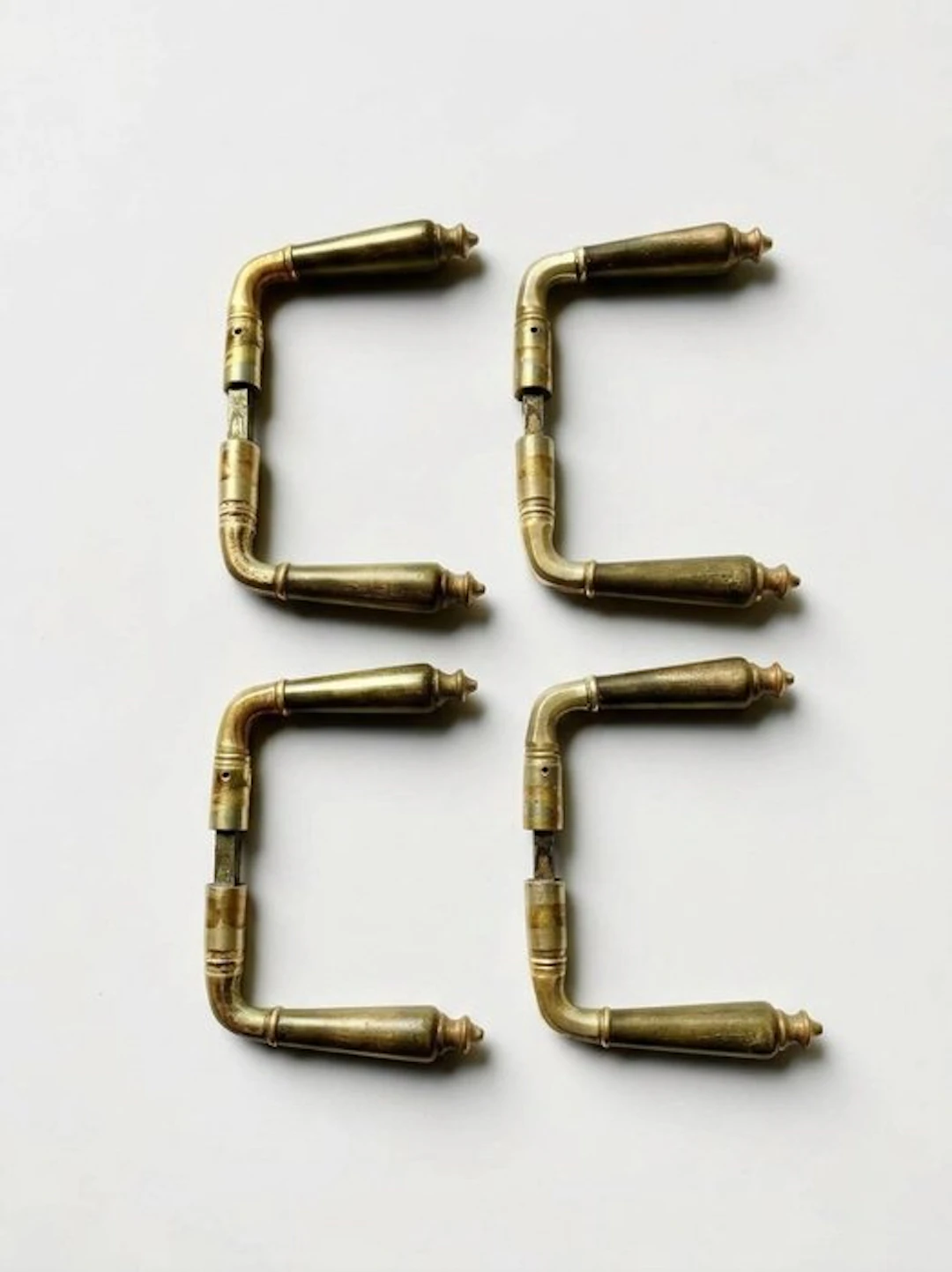 Door handle (4) - Jugendstil - NO RESERVE - 1900-1910