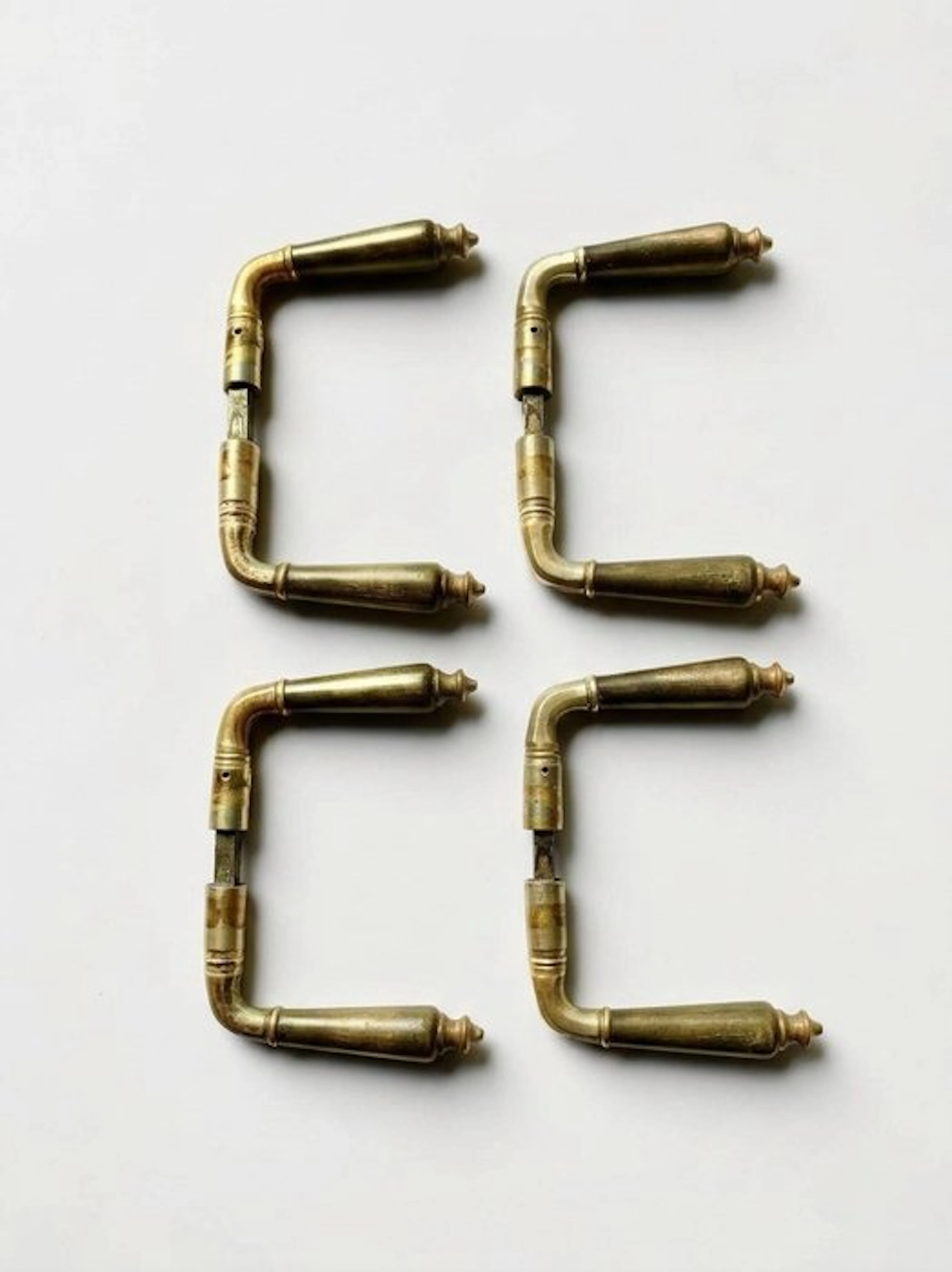 Door handle (4) - Jugendstil - NO RESERVE - 1900-1910