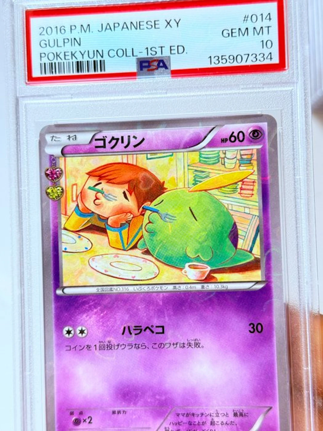 Pokémon - 1 Graded card - Gulpin 014/032 Foil, First edition - PSA 10 - XY