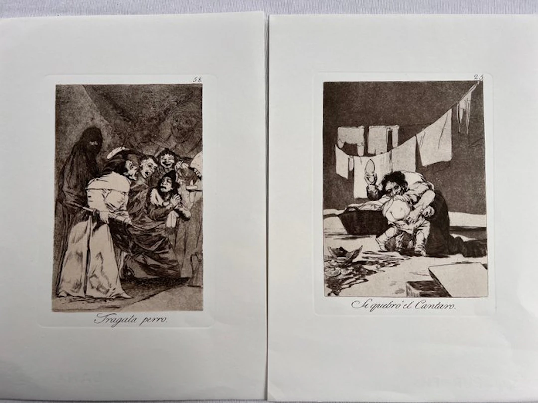 Francisco De Goya (1746-1828) - Caprichos Blatt #25, #58