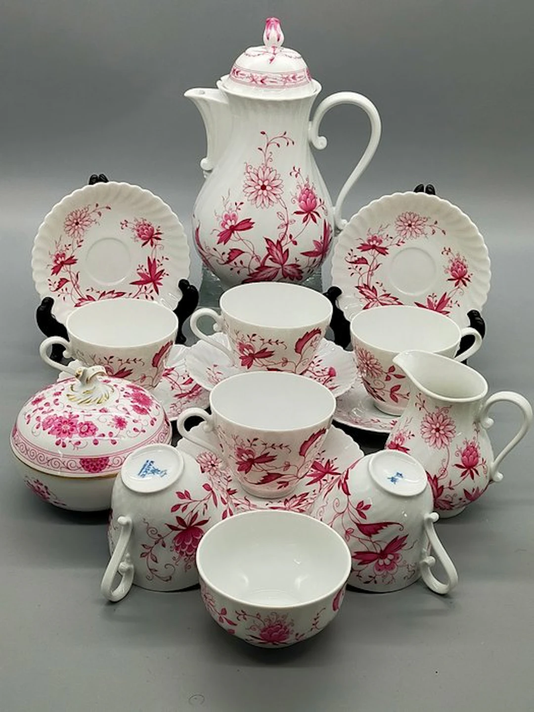 AK Kaiser - Coffee set - Elegantes Petersburg Porzellan...