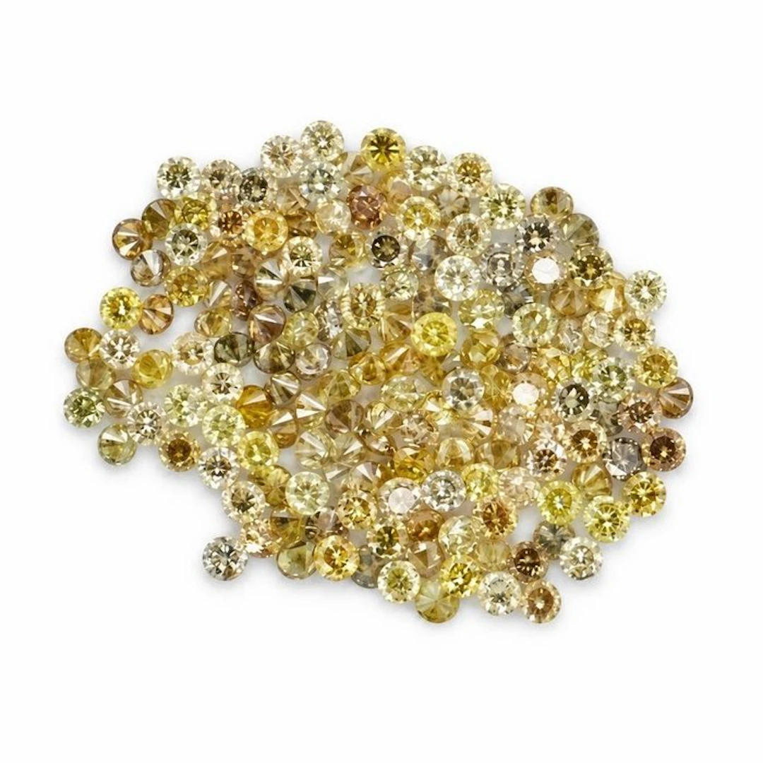 No reserve price - 158 pcs Diamond (Natural coloured)...