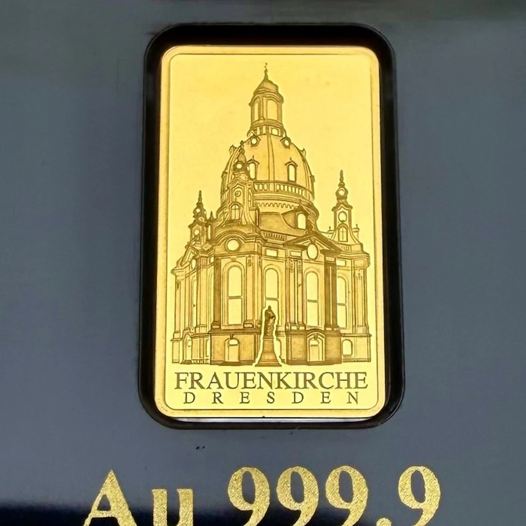 Germany. Frauenkirche Dresden, oro 1/100 Oz , 24 kilates (No reserve price)