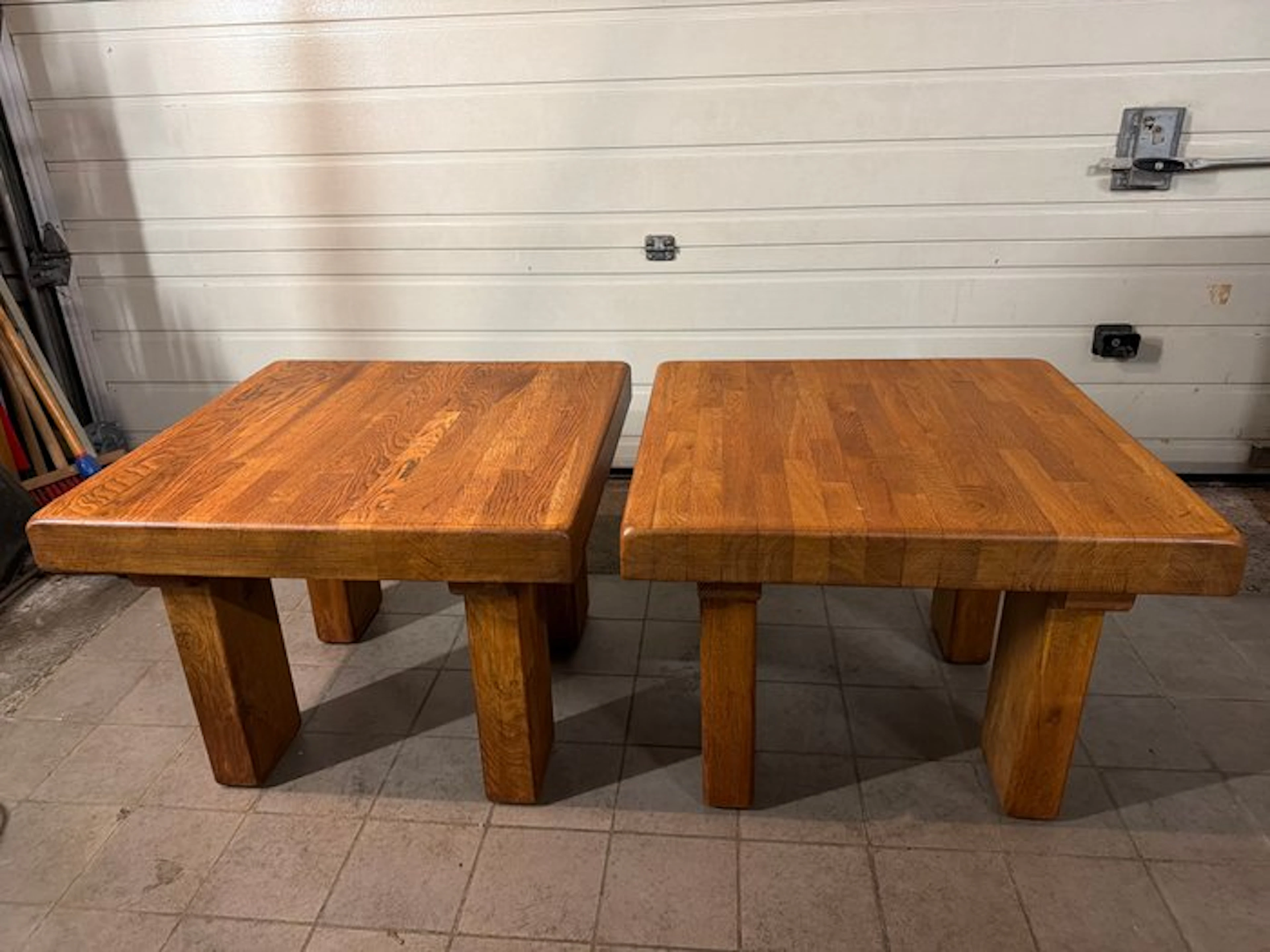 Coffee table (2) - Oak - brutalist