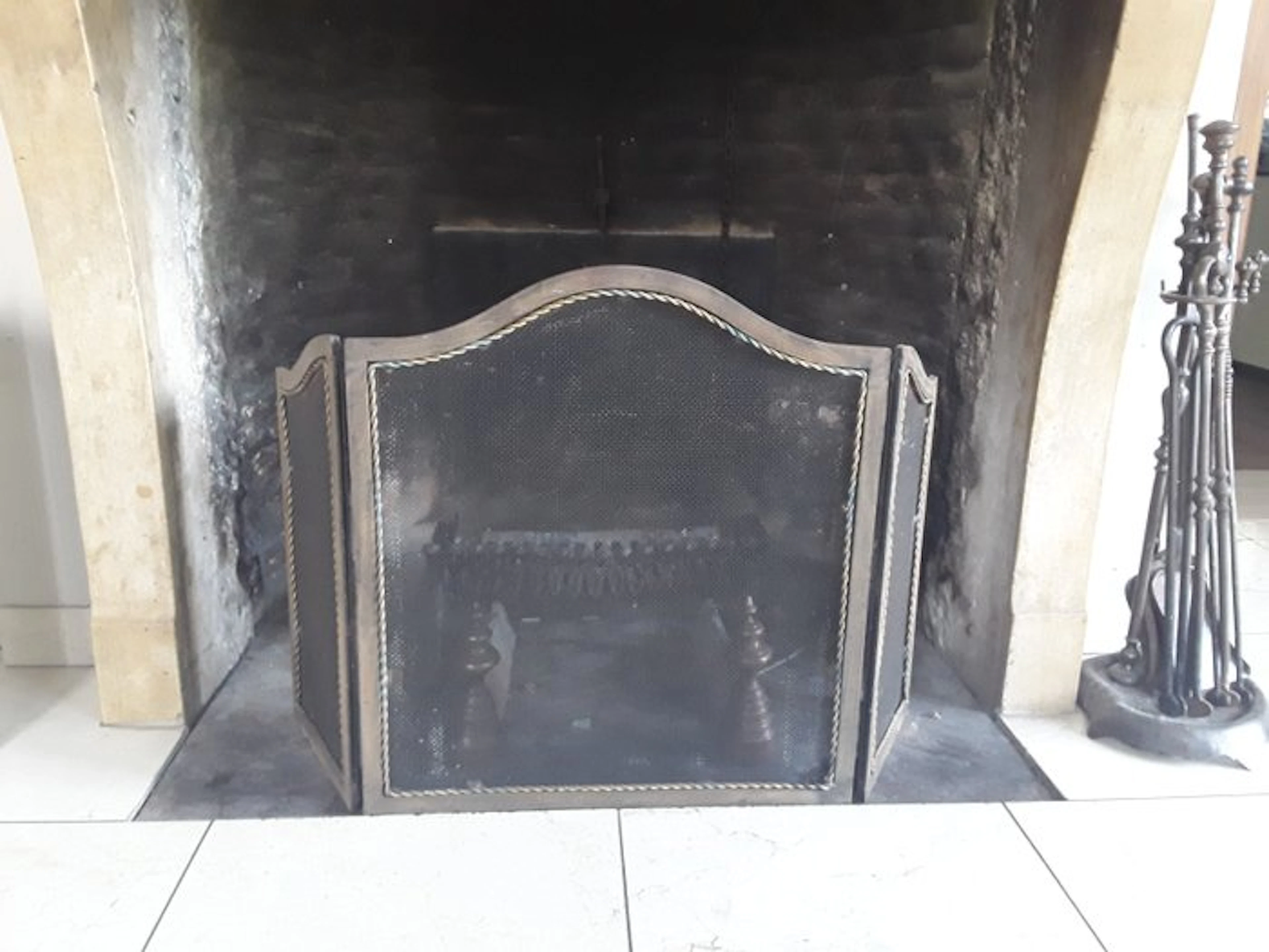 Fireplace accessory - Copper, Steel - Louis XV style - 1900