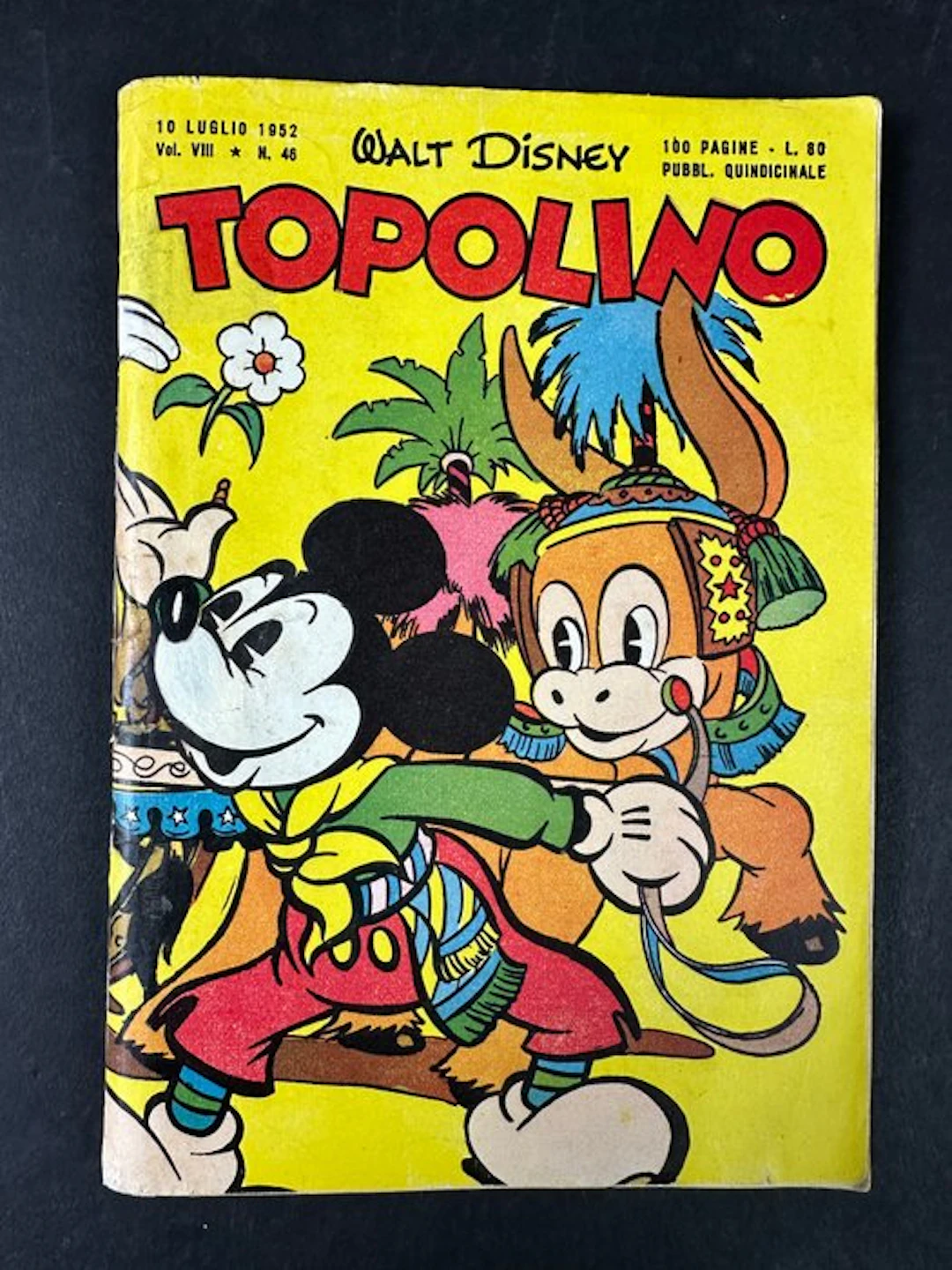 Topolino libretto n. 46 - Completo di bollino - 1 Album - First edition - 1952