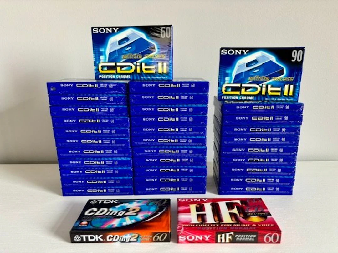 Sony - CDit II 60/90 - CDing2 / Type I / Type II Blank audio cassette