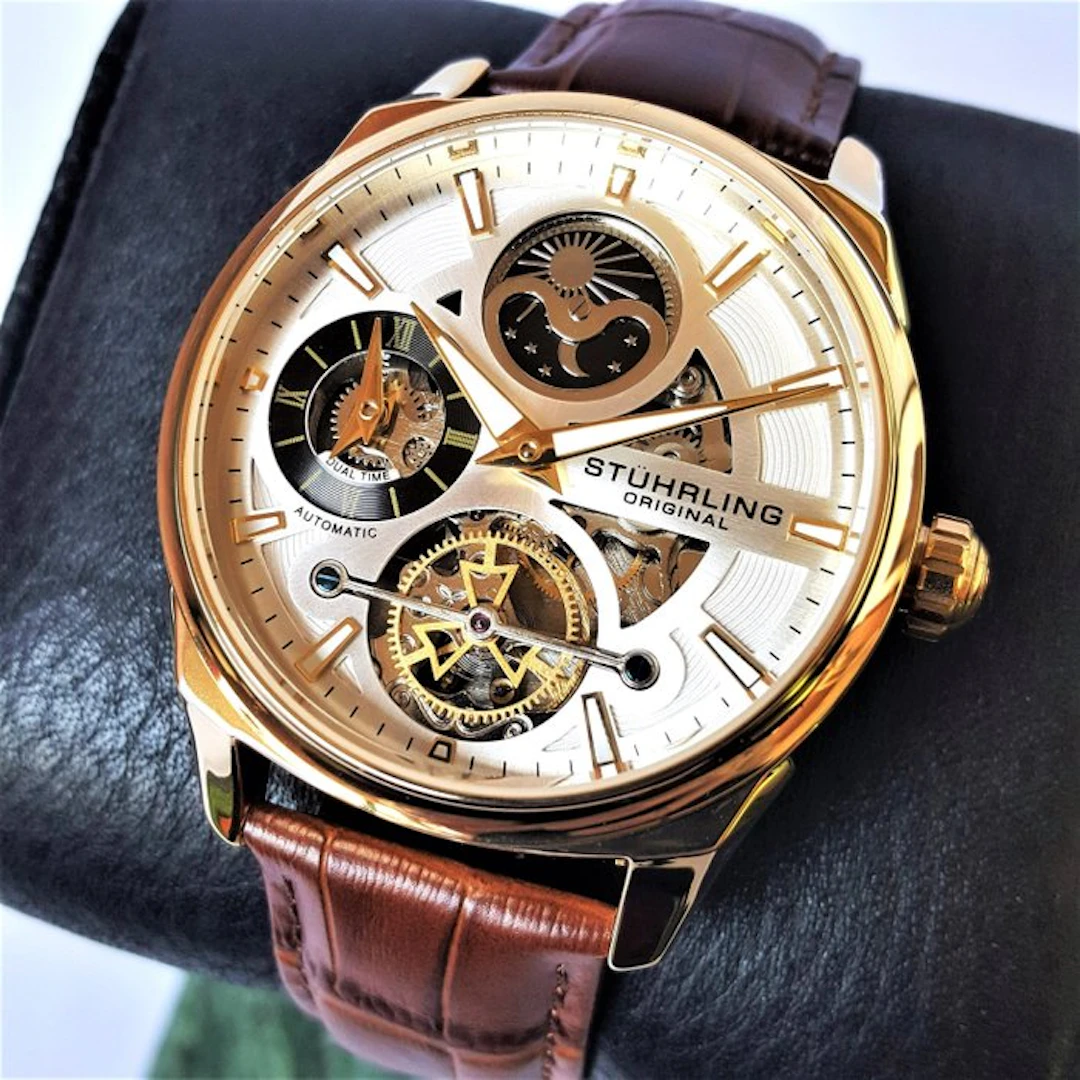 Stührling Original - Automatic - Moon Sun - Dual Time...