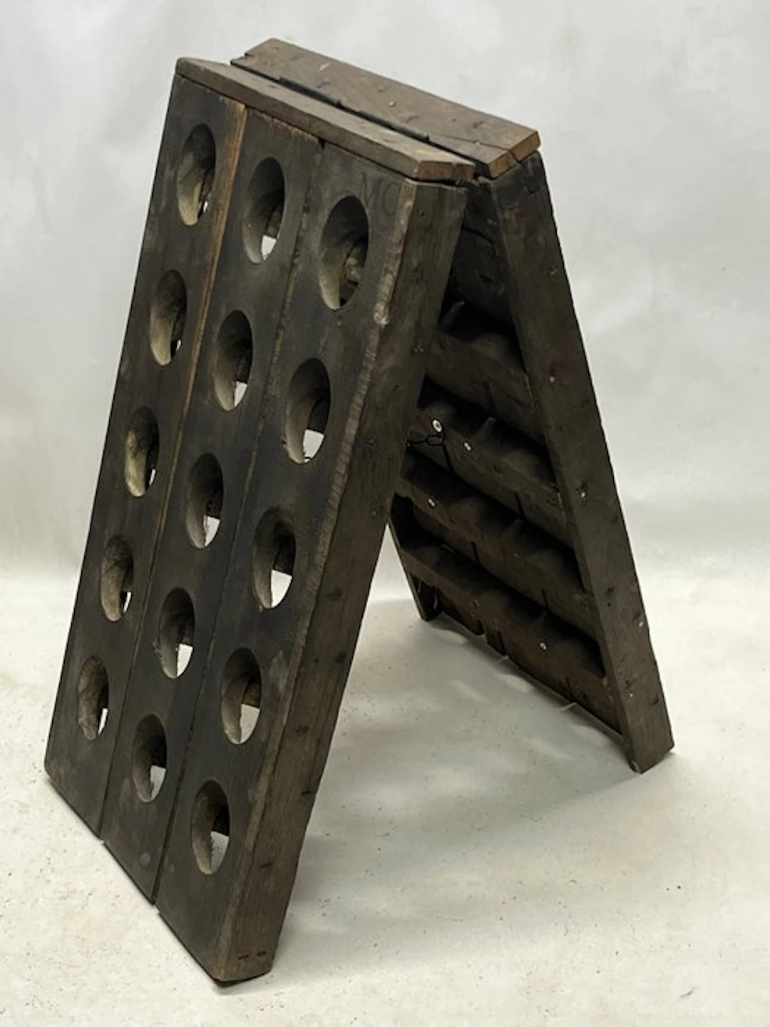 Wine rack - Wood, Oak - MC display stand for 30 bottles
