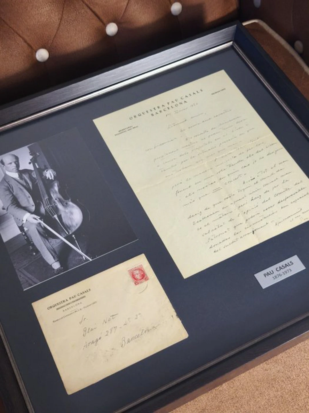 Pau Casals - Pau Casals Carta Manuscrita - 1936