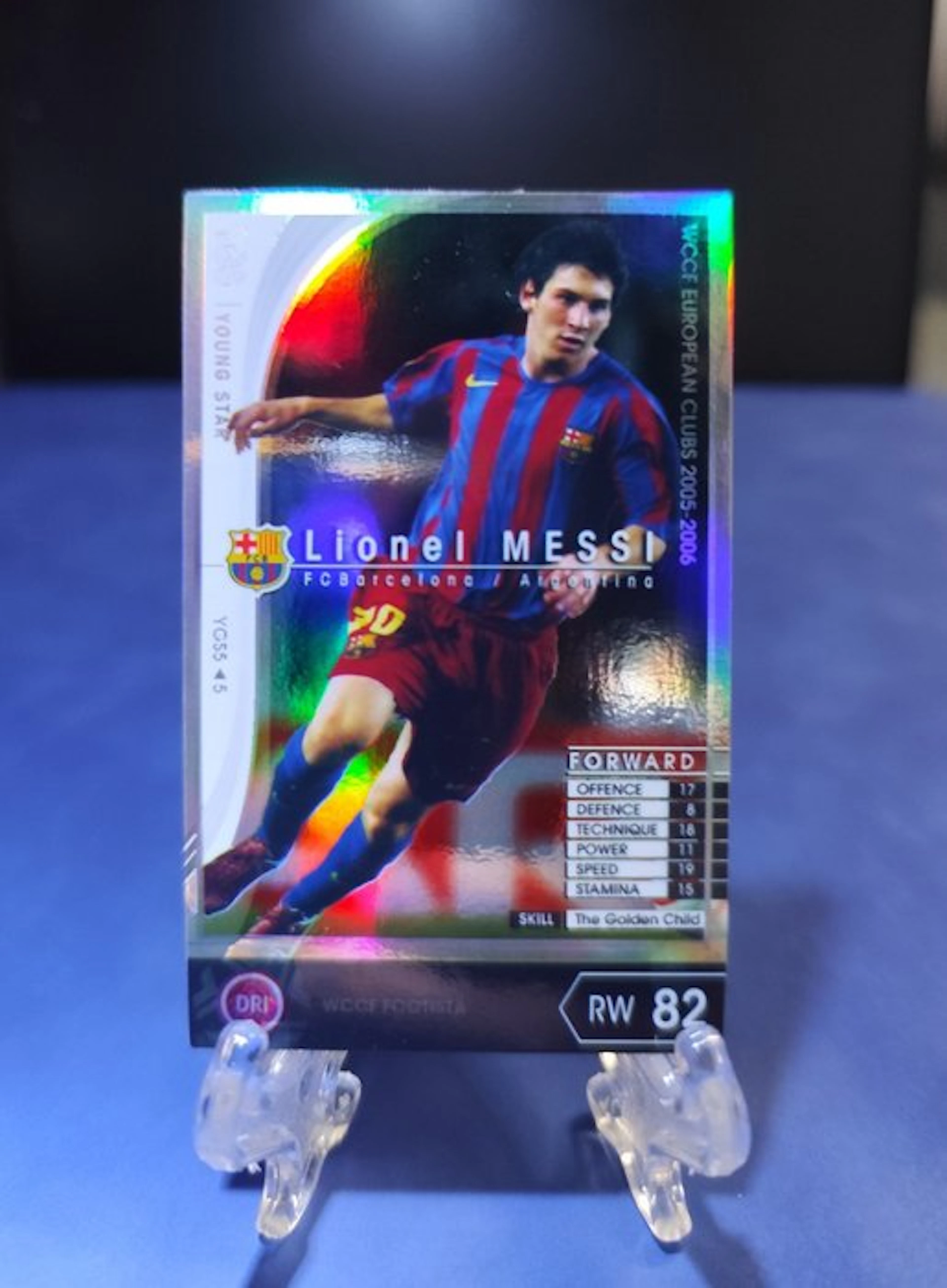 2005-2006 Panini World European Clubs 2005-2006 Lionel Messi Rookie card