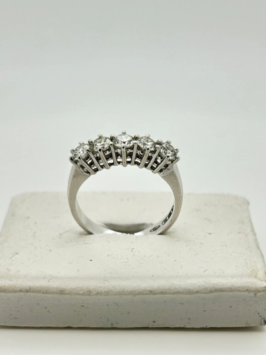 Ring - 18 kt. White gold - 1.25ct. tw. Diamond (Natural)