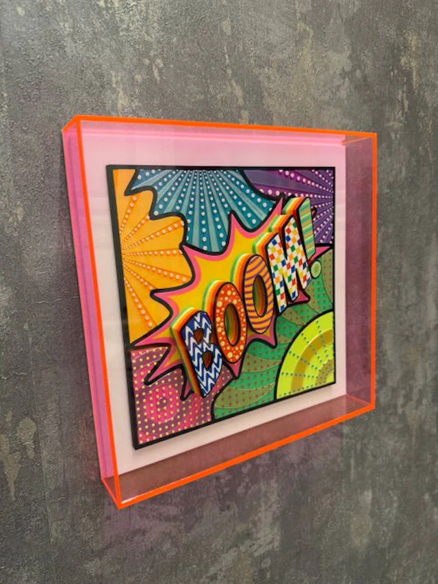 KIRAS - BOOM! 25x25cm FUCSIA NEON